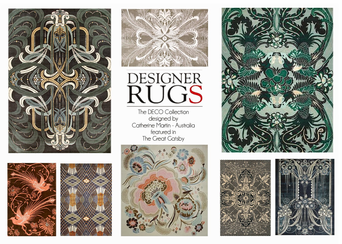 The Great Gatsby rugs, dywany Catherine Martin. Wielki Gatsby