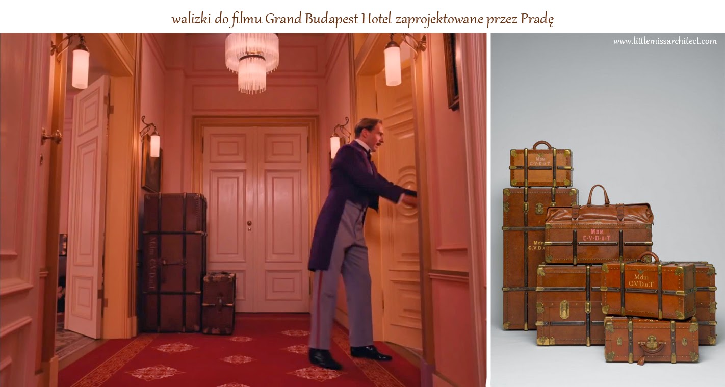 Grand Budapest Hotel, walizki Prada