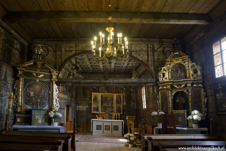 Drewniane kościoły Małopolski - wspaniały kościół św. Michała w Grywałdzie.