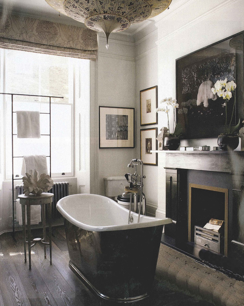 wnętrza w stylu francuskim, piękna łazienka